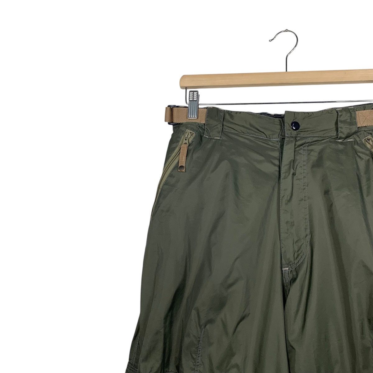 Japanese Brand PRACT STUDIO Utility Goods Green Nylon Pant #2543-C115 Size US 30 / EU 46 - 6 Thumbnail