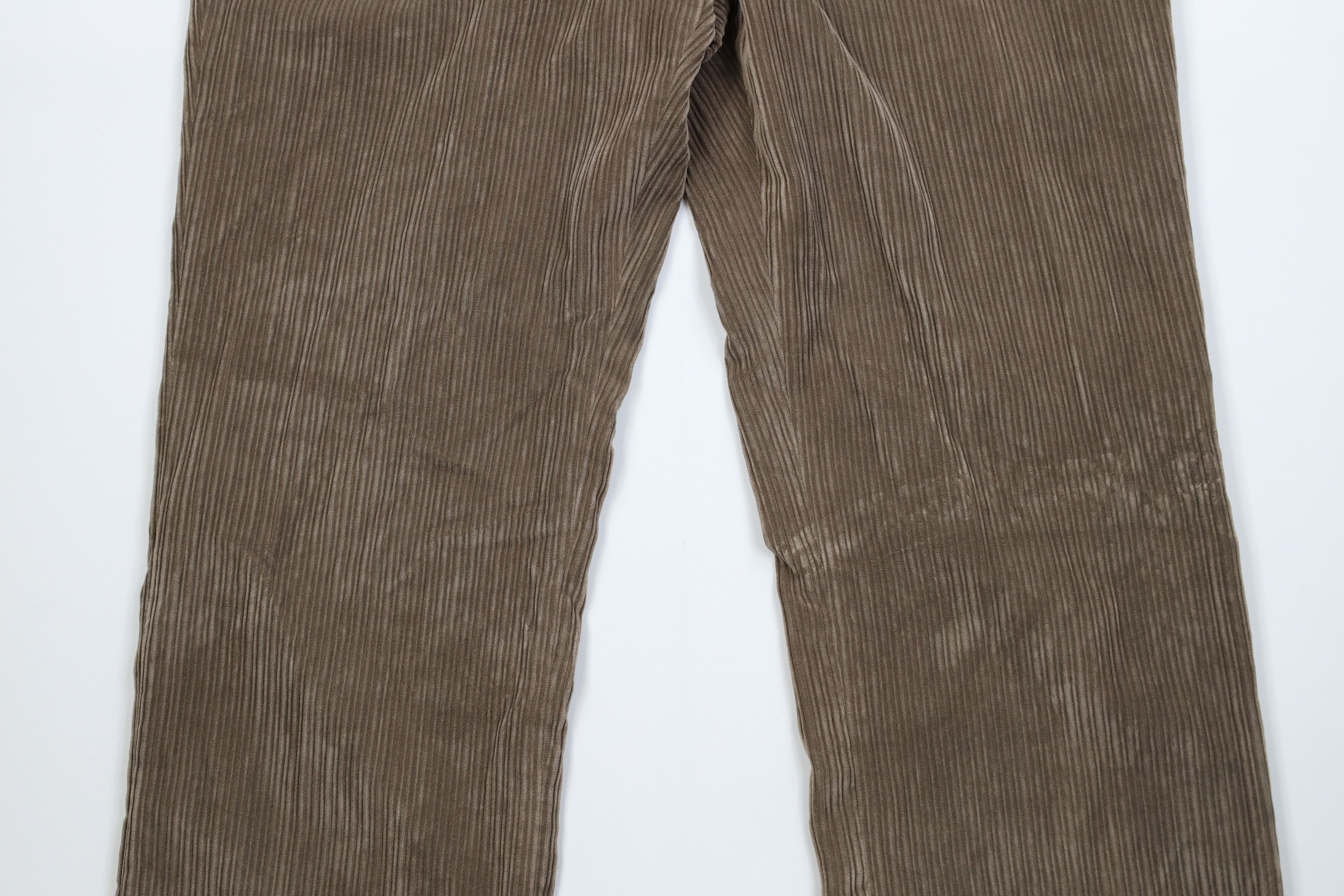 Vintage Vintage 90s Streetwear Wide Leg Corduroy Chino Pants Beige Size US 36 / EU 52 - 3 Thumbnail