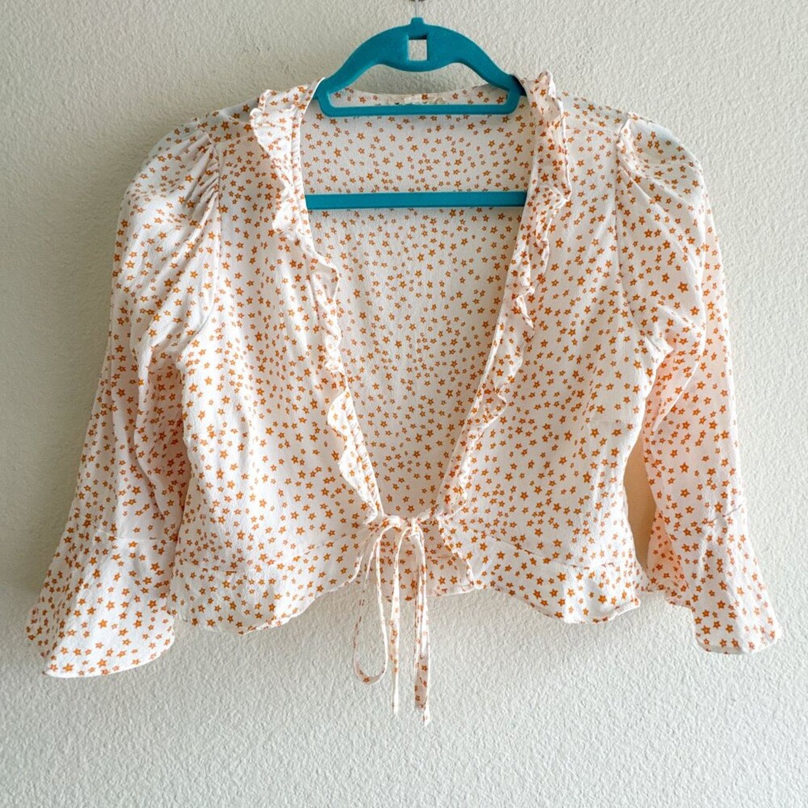For Love & Lemons For Love and Lemons Cropped Aurora tie top Orange Small Size S / US 4 / IT 40 - 1 Thumbnail