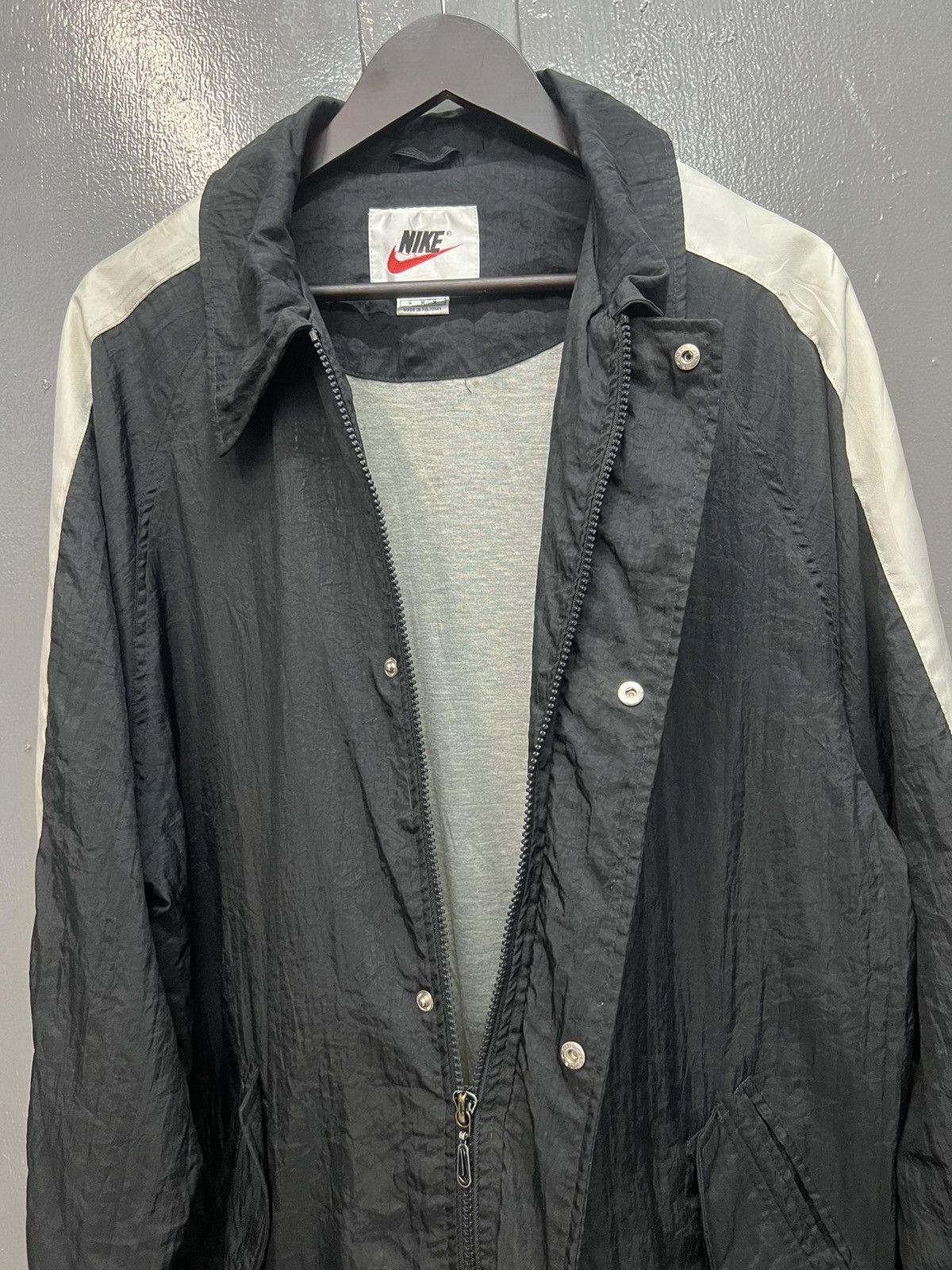 Vintage 🔥VINTAGE NIKE SWOOSH BIG LOGO ZIPPER JACKET Size US M / EU 48-50 / 2 - 8 Thumbnail