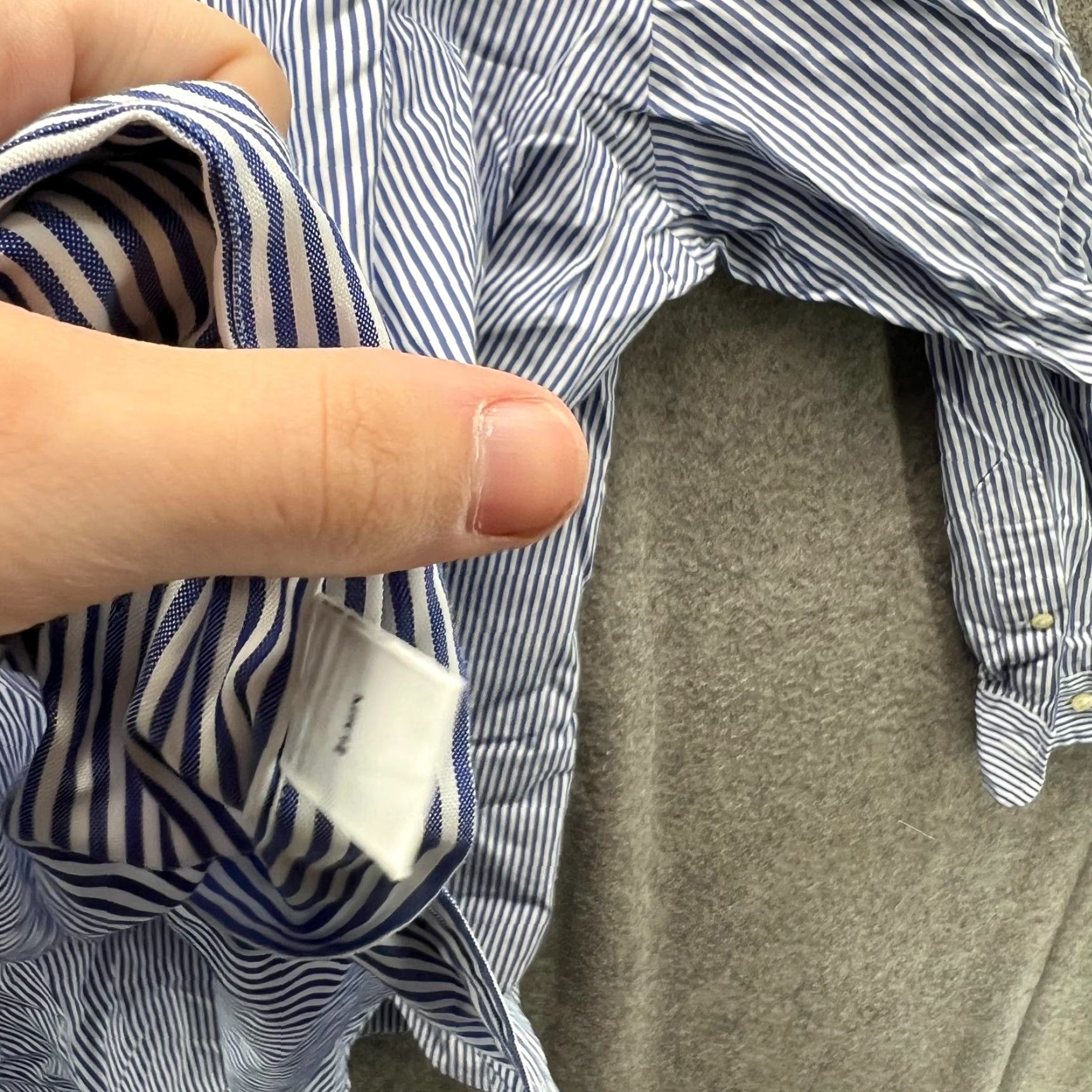 Ralph Lauren VINTAGE Ralph Lauren Shirt Mens 18 34/35 Blue Striped Button-Down Seersucker Shirt Mens 18 34/35 Blue Striped Button-Down Seersucker Size US XXL / EU 58 / 5 - 2 Thumbnail