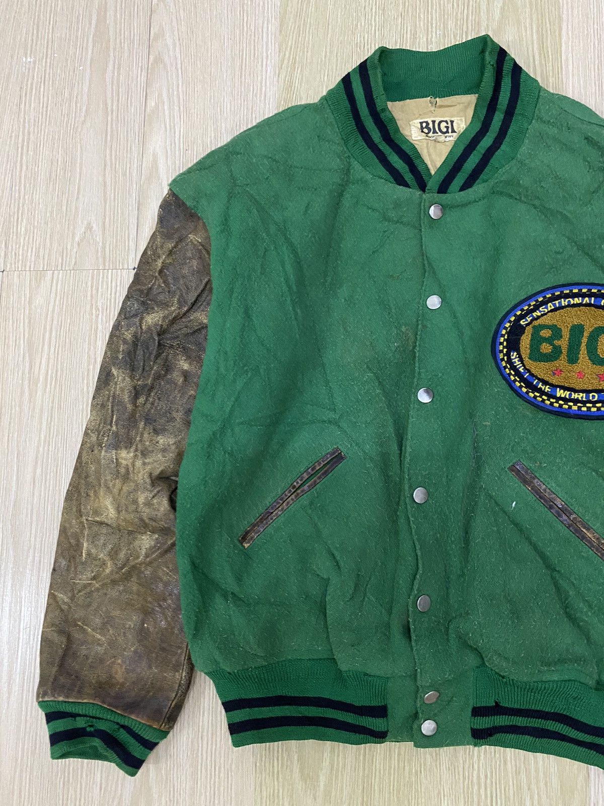 BIGI Vintage 80’s Bigi Mid-Air Leapers Tokyo 1983 varsity jacket Size US L / EU 52-54 / 3 - 4 Thumbnail