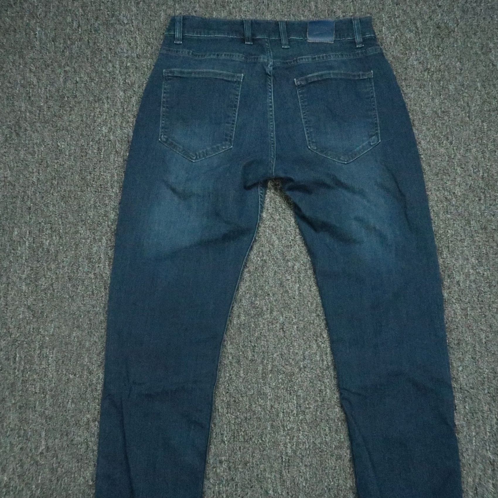 Vintage Mugsy Jeans Mens 32x30 Blue Fultons 5 Pocket Stretch Denim Shirt T Shirt? Size US 32 / EU 48 - 5 Thumbnail