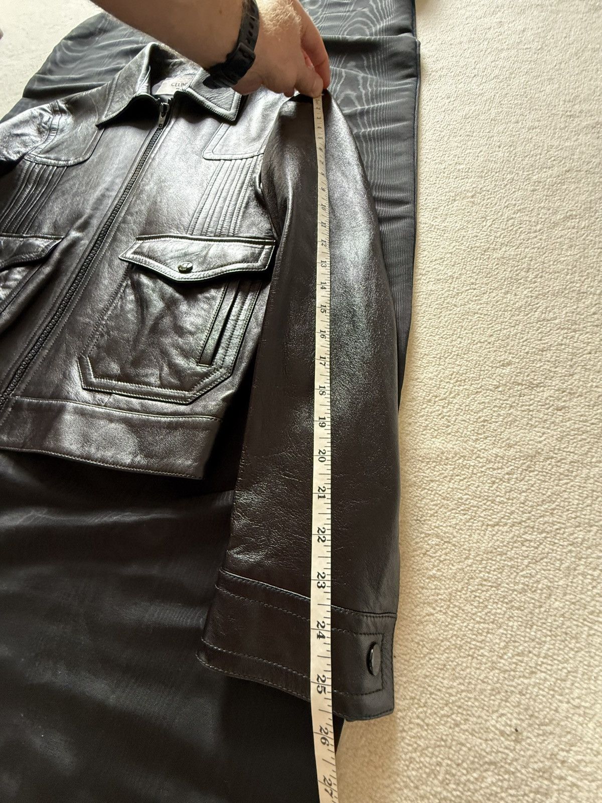 Celine Celine Paul blouson leather aviator jacket Hedi Slimane 48 Size US M / EU 48-50 / 2 - 21 Thumbnail