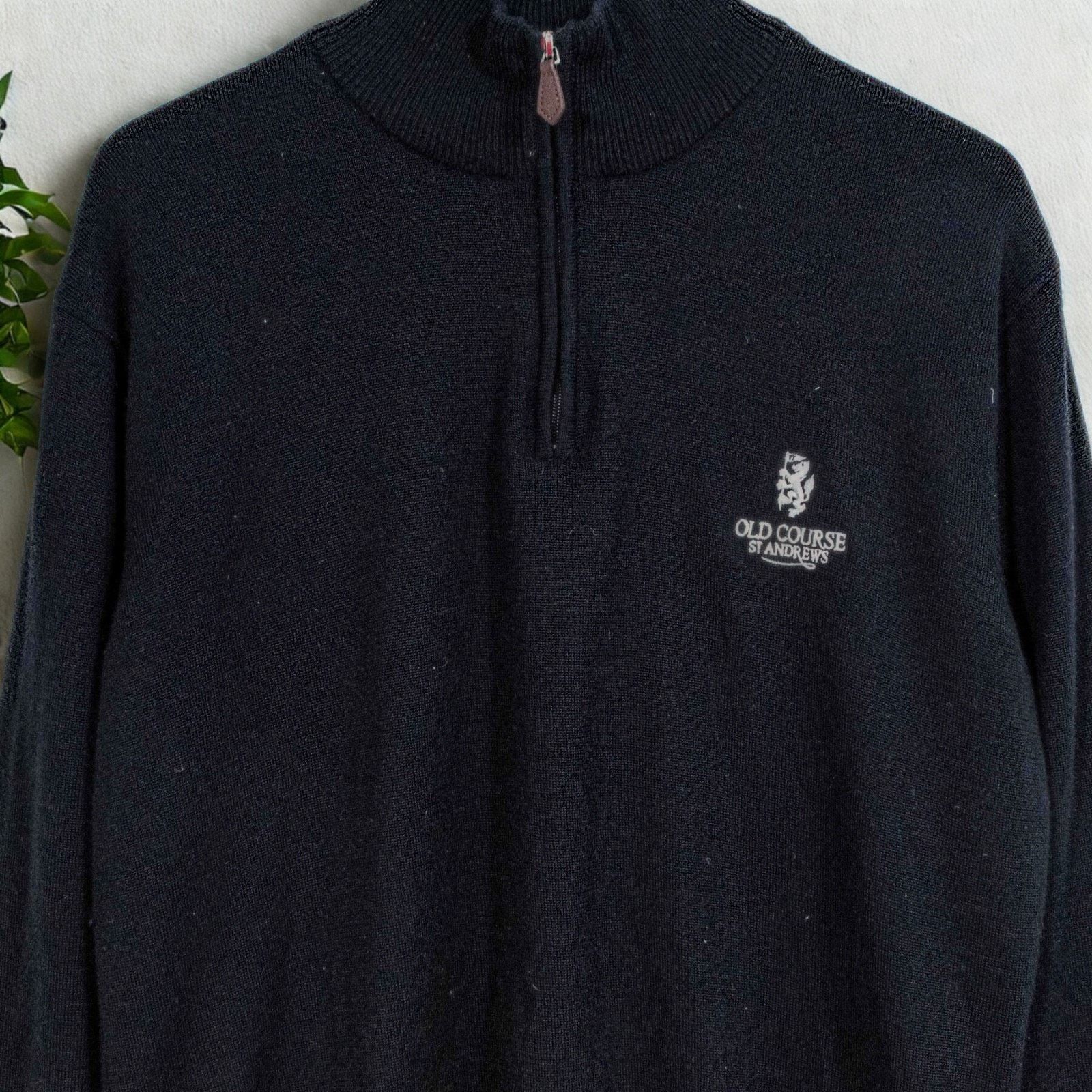 Other Old Course St. Andrews 1/4 Zip Wool Sweater S Golf Pullover Size US S / EU 44-46 / 1 - 3 Thumbnail