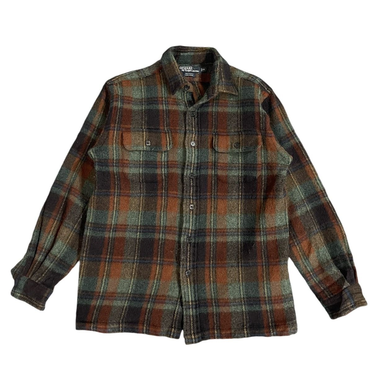 Vintage Polo Ralph Lauren Whitman Wool Plaid Shirt