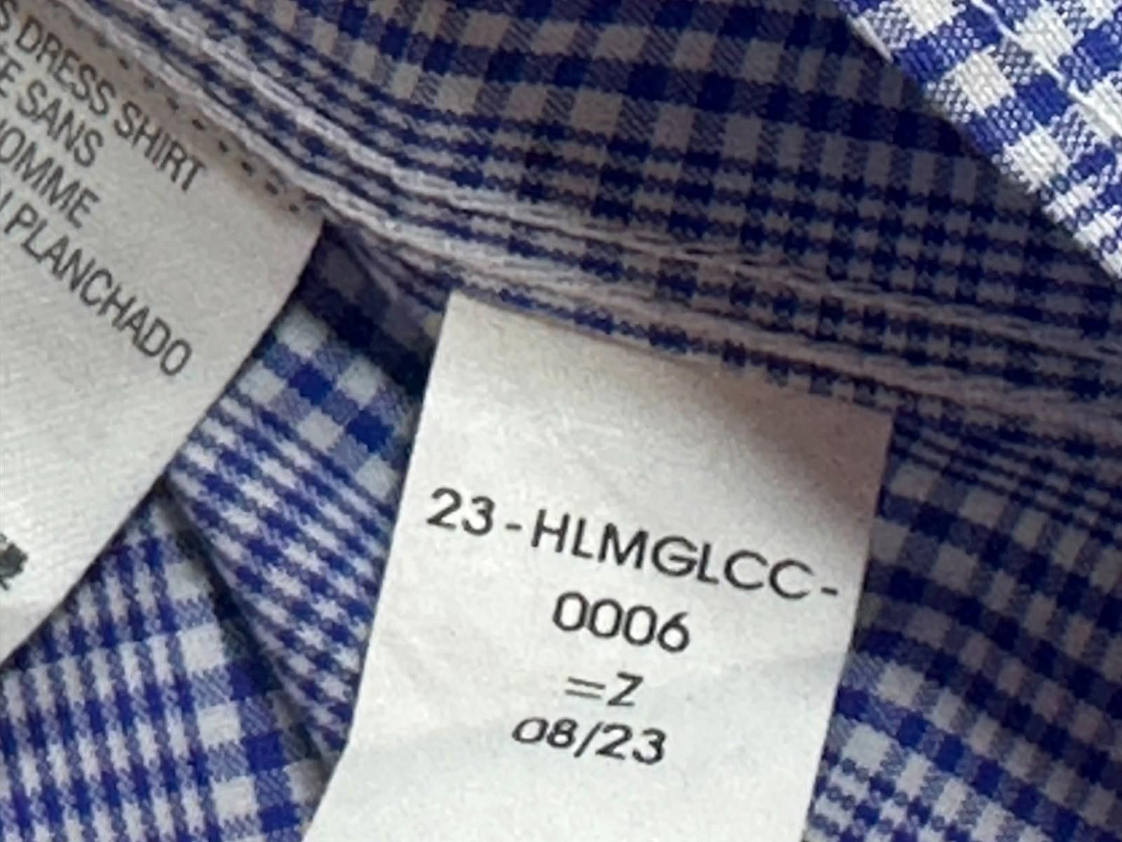 Kirkland Signature Kirkland Traditional Non-Iron Oxford Button Up Blue Mens XL Size 44R - 9 Thumbnail