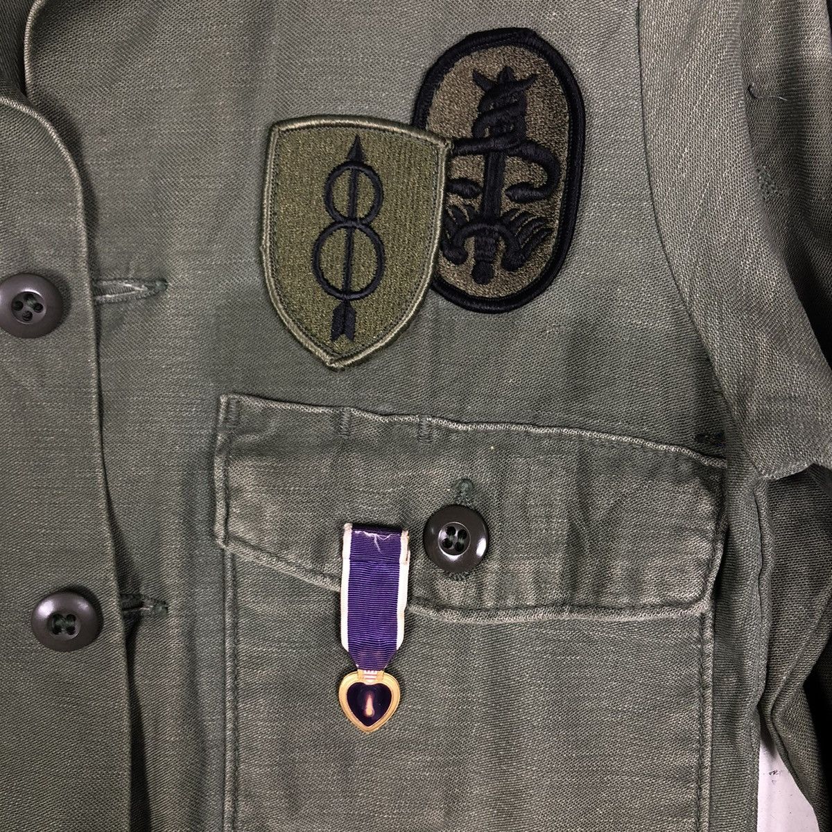 Vintage 📌TRUE VINTAGE 60s OG-07 SHIRT JACKET CHORE MILITARY US ARMY Size US M / EU 48-50 / 2 - 18 Thumbnail