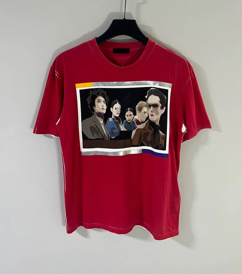 Prada Prada Men's Short Sleeve Graphic T-Shirt - dmc Size US L / EU 52-54 / 3 - 1 Thumbnail