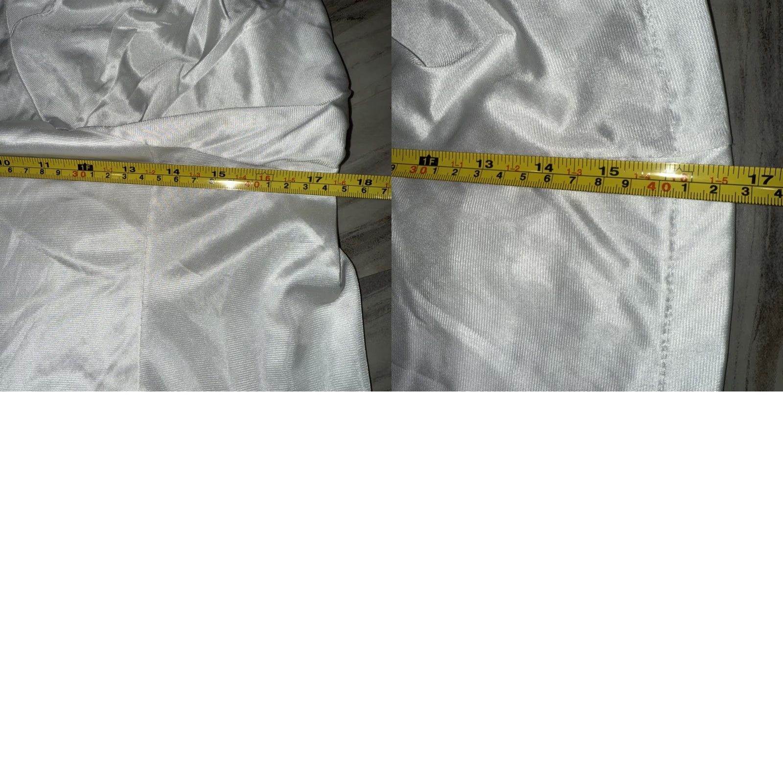 Sears VINTAGE Sears Camisole Top Slip White Nylon Anti Cling Adjustable Strap Women's Regular 42 Satin Silky Comfort Classic Lingerie Size M / US 6-8 / IT 42-44 - 8 Thumbnail