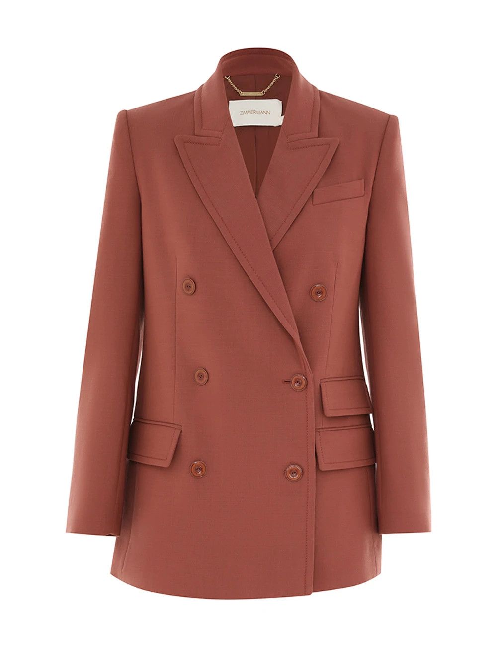 Zimmermann oc11z0825 Illustration Pocket Jacket in Lipstick Size L / US 10 / IT 46 - 1 Thumbnail