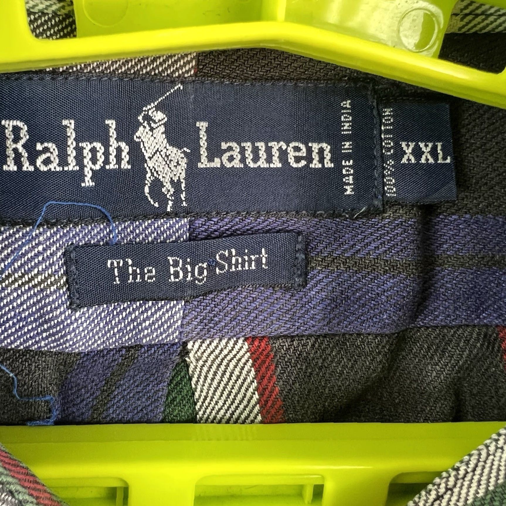 Ralph Lauren VINTAGE Ralph Lauren Men’s Big Shirt Plaid Button-Up 2XL Green/Blue Casual Classic Size US XXL / EU 58 / 5 - 5 Thumbnail