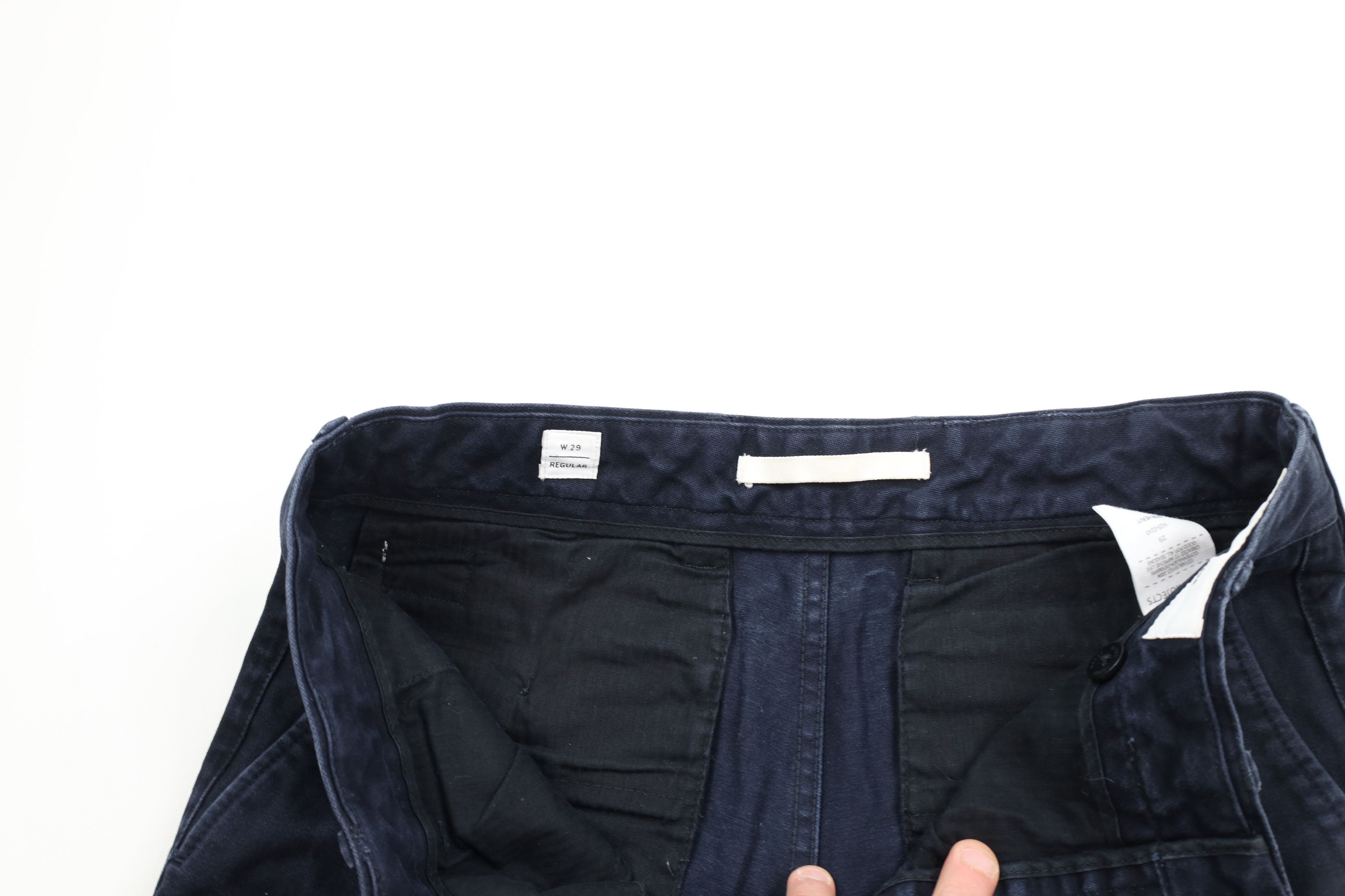 Vintage Norse Projects Button Fly Aros Heavy Chino Pants Blue Size US 29 - 7 Thumbnail
