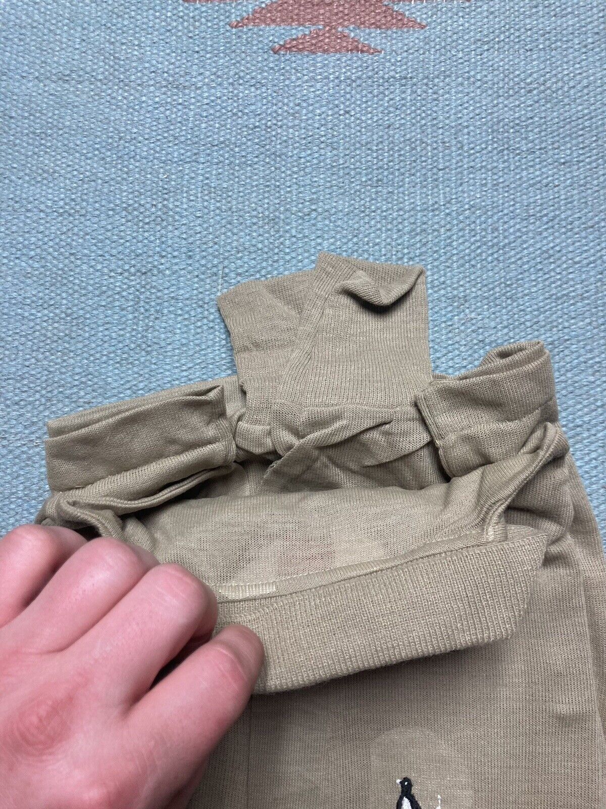 Vintage Vtg 60s 70s polo shirt acrylic knit DEADSTOCK youth boys 16 Size S / US 4 / IT 40 - 5 Thumbnail