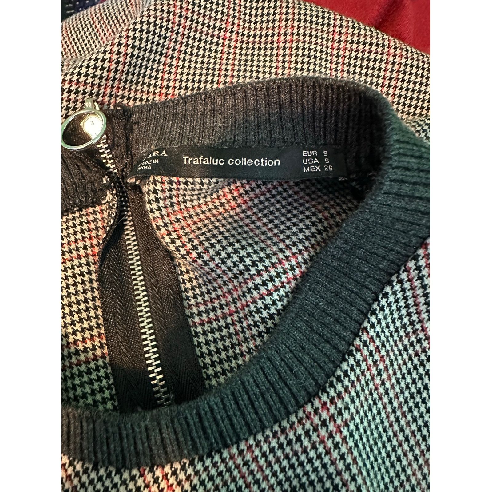 Zara Zara houndstooth long sleeves sheath mini dress size Small Size M / US 6-8 / IT 42-44 - 3 Thumbnail