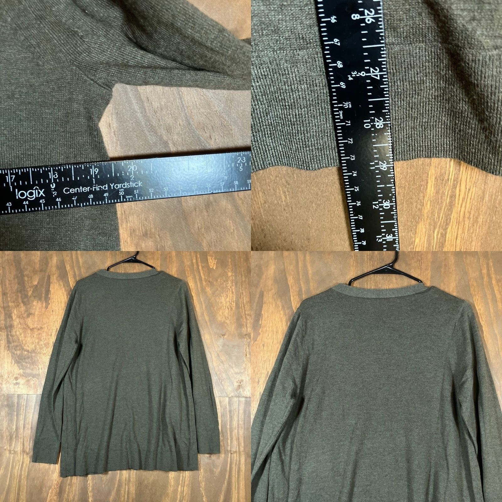 Loft LOFT Outlet Womens Sweater Green V Neck Long Sleeve Pullover Casual Large Size L / US 10 / IT 46 - 8 Thumbnail