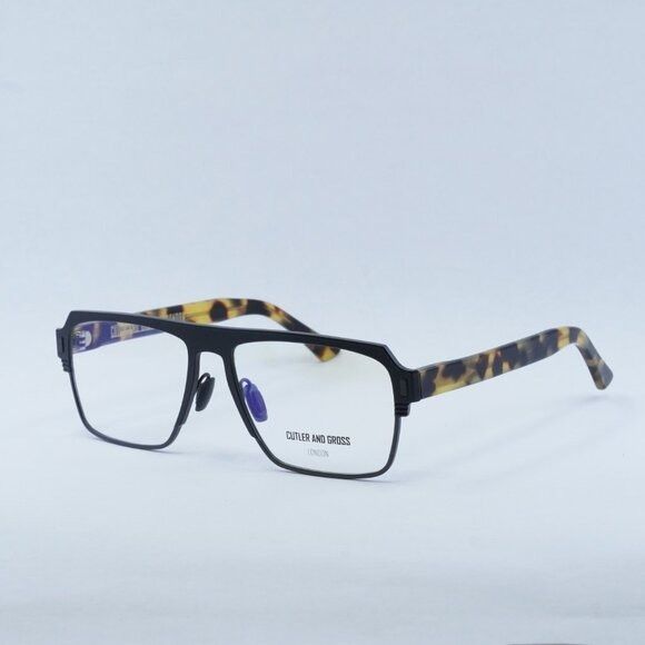 NEW CUTLER AND GROSS CGOP136457 003 UNISEX BLACK HAVANA EYEGLASSES Cutler and Gross Metal Eyeglass Frames for sale | eBay main image 4