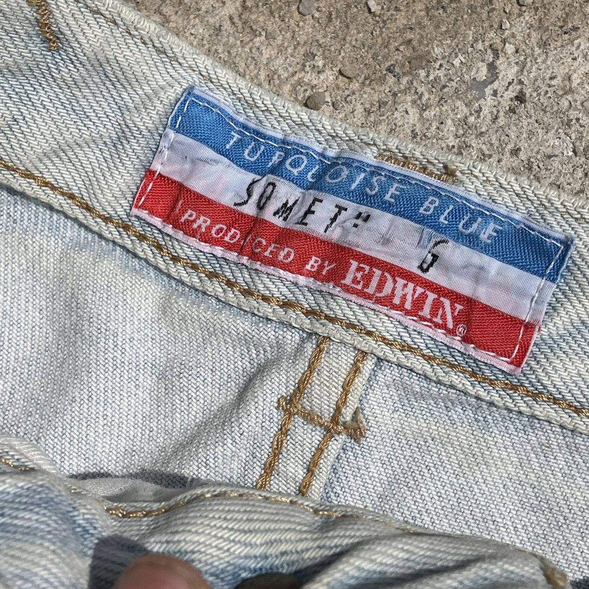Edwin × Vintage “EDWIN” (VERY RARE) SOMETHING BY EDWIN DENIM Size 26" / US 2 / IT 38 - 3 Thumbnail