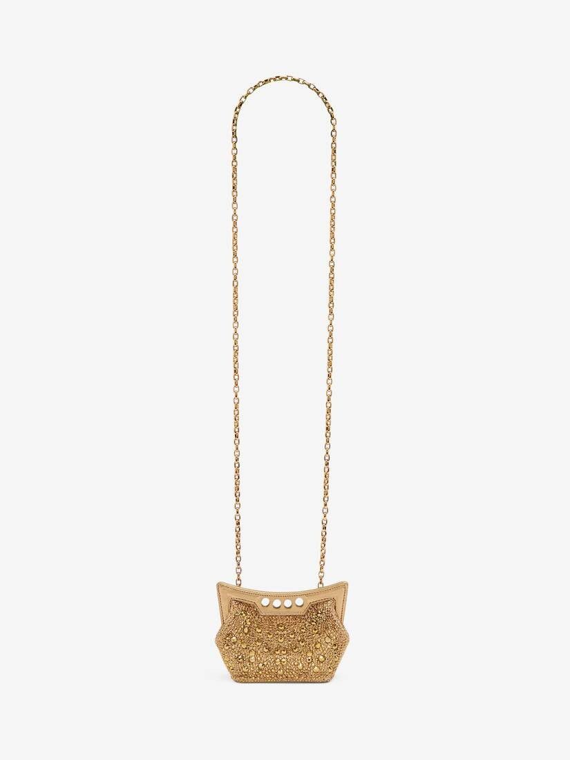 Alexander McQueen o1w1db10925 Size: OS/The Micro Peak Bag in Golden Size ONE SIZE - 3 Thumbnail
