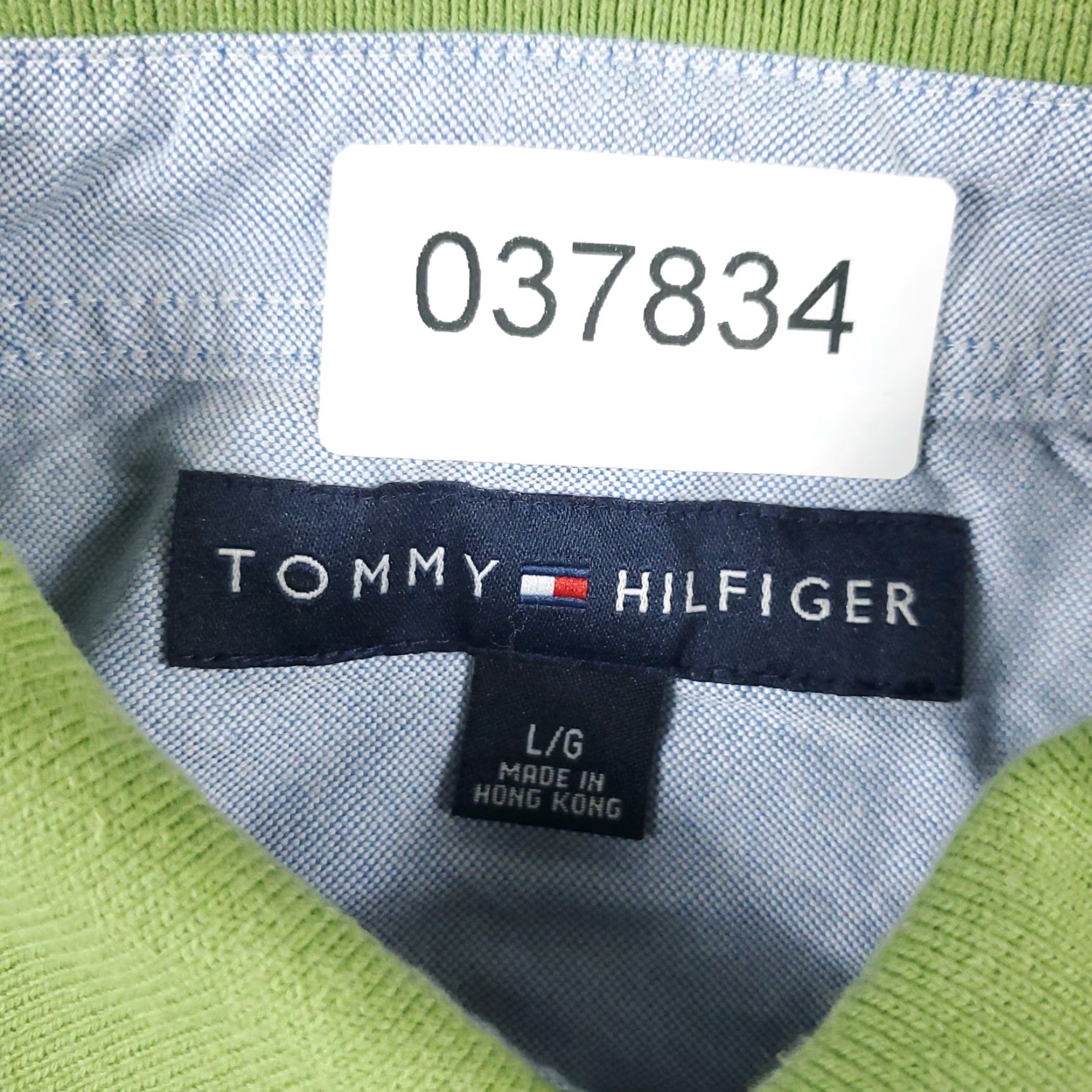 Tommy Hilfiger VINTAGE Tommy Hilfiger Polo Shirt Men Large Green Casual Short Sleeve Sports Size US L / EU 52-54 / 3 - 8 Thumbnail