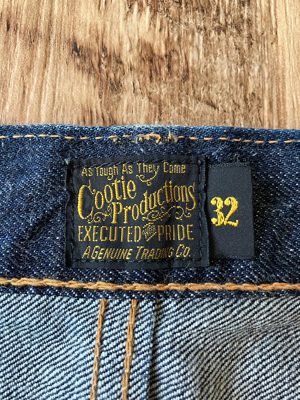 Japanese Brand COOTIE PRODUCTIONS W32 x L 31 Tapered Selvedge Jeans Size US 32 / EU 48 - 8 Thumbnail