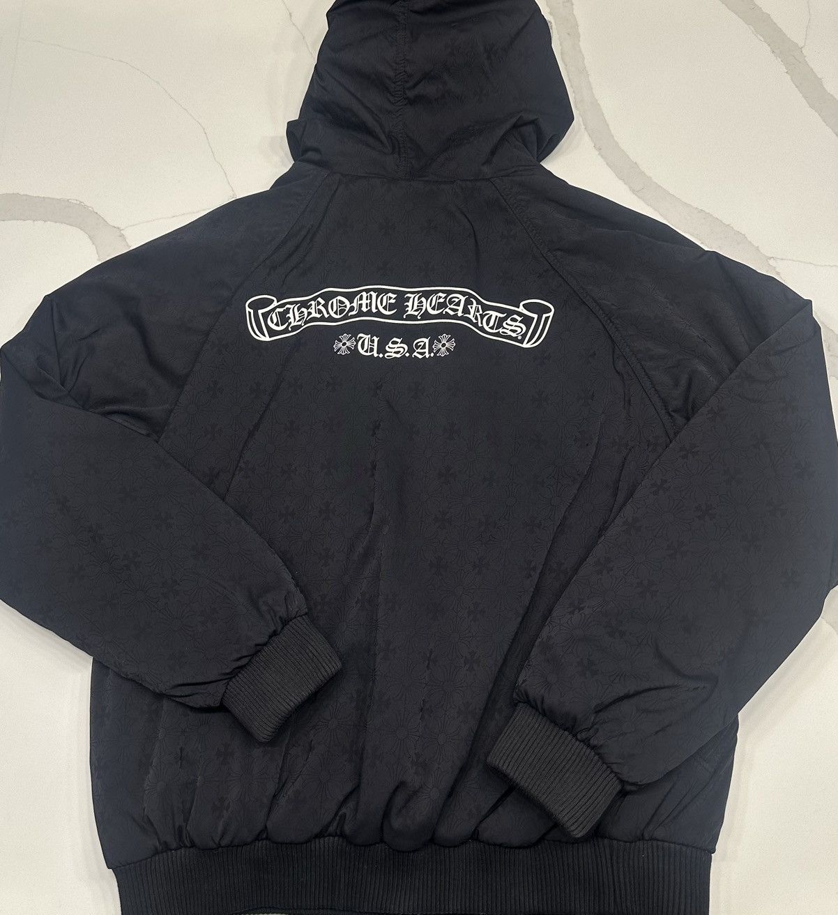 🔥Chrome Hearts Reversible Jacquard Nylon Puffy Jacket🔥