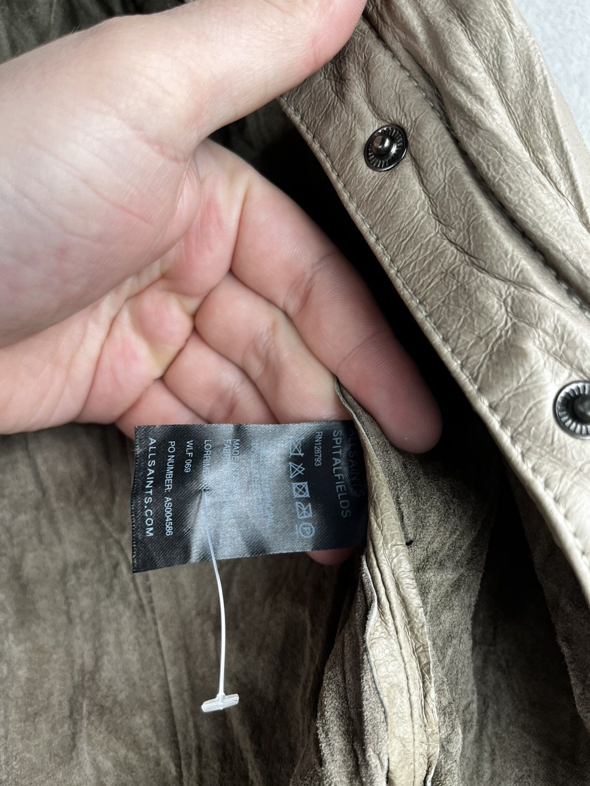 Allsaints Allsaints shirt leather jacket Size L / US 10 / IT 46 - 12 Thumbnail