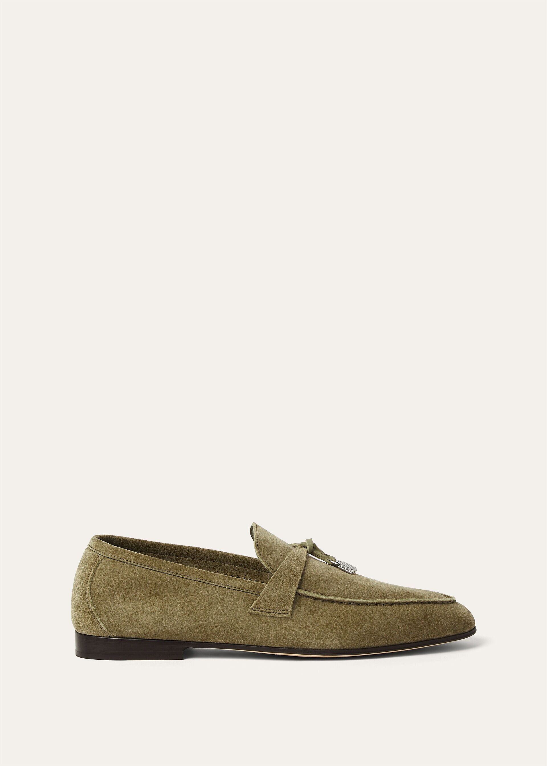 Loro Piana os11x0326 FAQ9903 Joan Loafers in Verde-Acqua Size US 7 / IT 37 - 1 Thumbnail