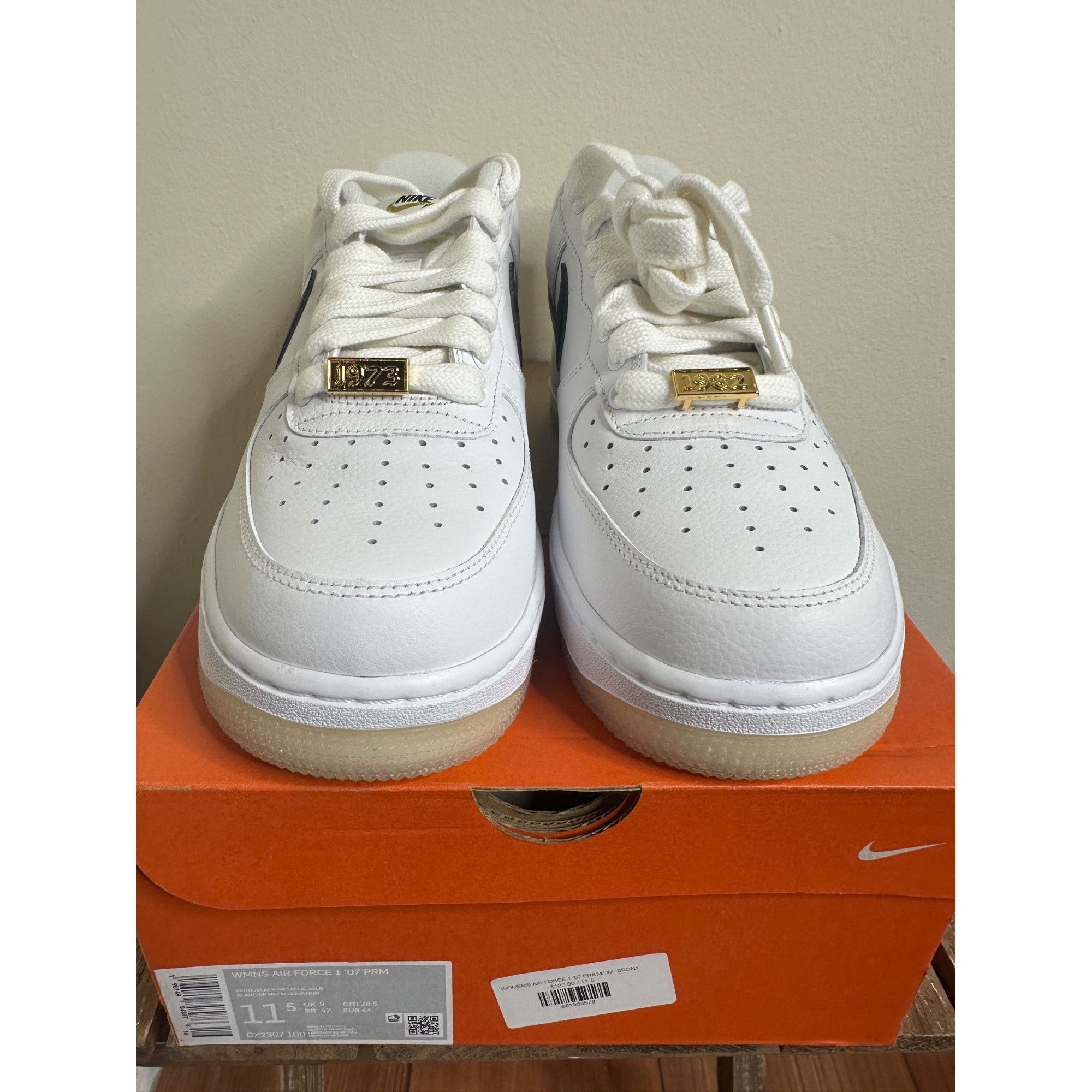 Nike WMNS Air Force 1 ‘07 PRM Leather 40th Anniversary Edition Br Size US 10 / EU 43 - 4 Thumbnail