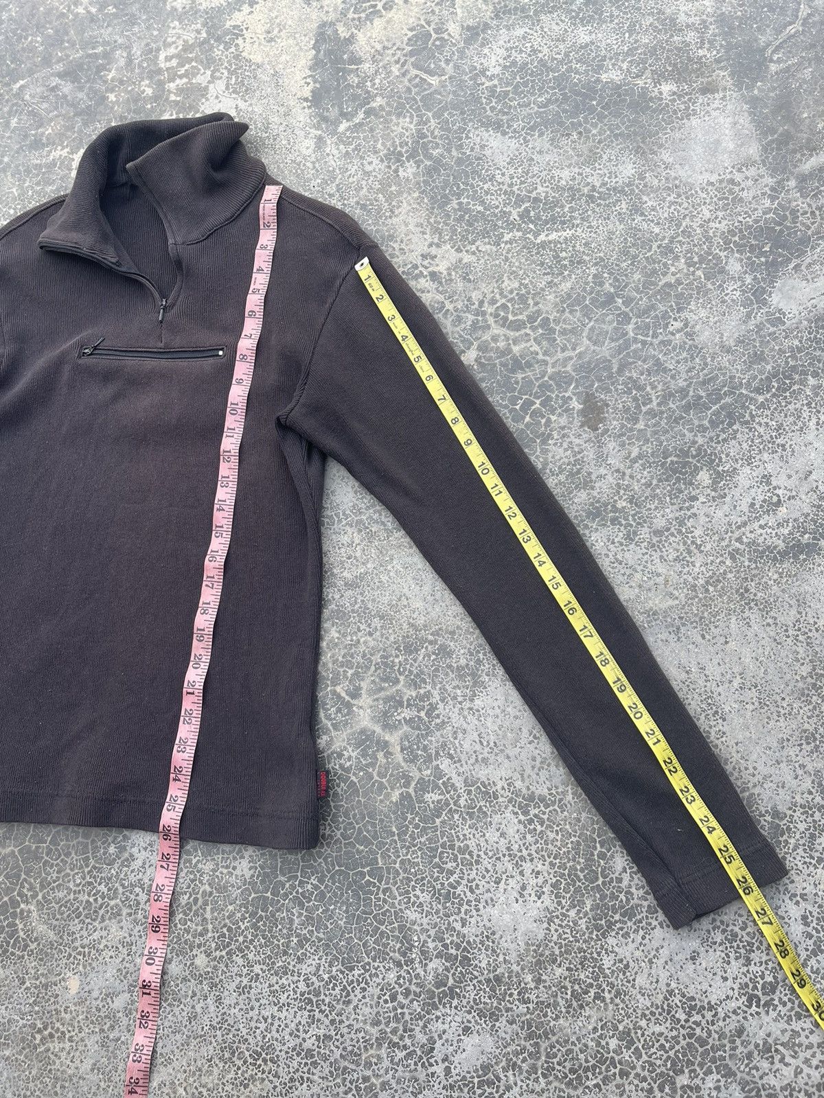 RRL half zipper Centre Pocket body fit shirt