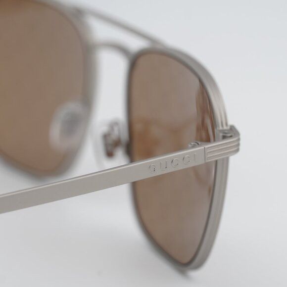 Gucci Gucci GG1881S 004 Sunglasses Silver Square Frame Size ONE SIZE - 5 Thumbnail