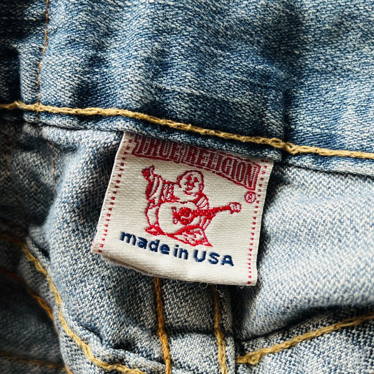 Seditionaries Flared TRUE RELIGION Distressed Patches Sashiko Jeans Size US 28 / EU 44 - 20 Thumbnail