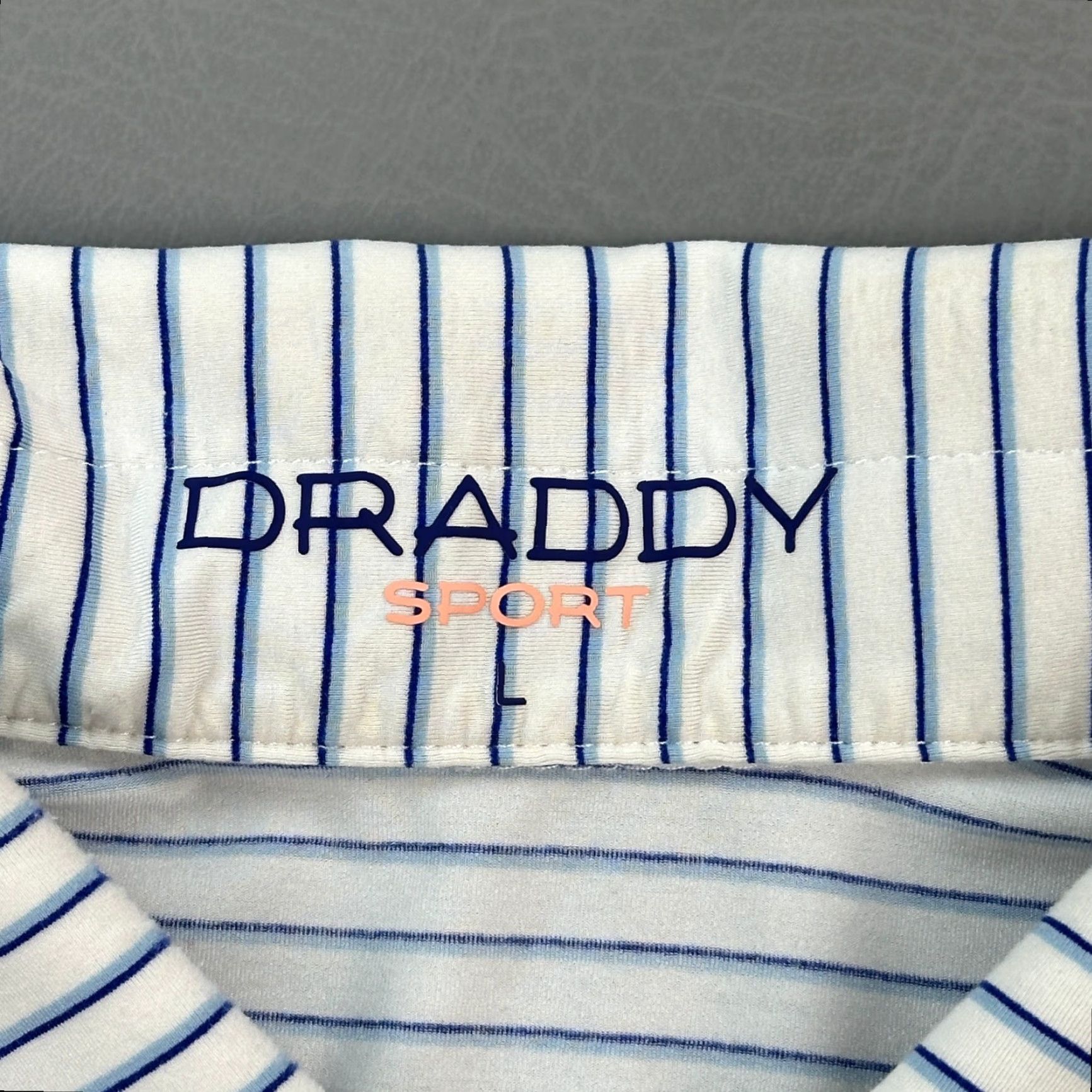 Vintage B Draddy Sport Polo Shirt Mens Large White Stripe Embroidered Logo Golf USA Made Shirt Mens Large White Stripe Logo Embroidered Golf USA Made Size US L / EU 52-54 / 3 - 3 Thumbnail