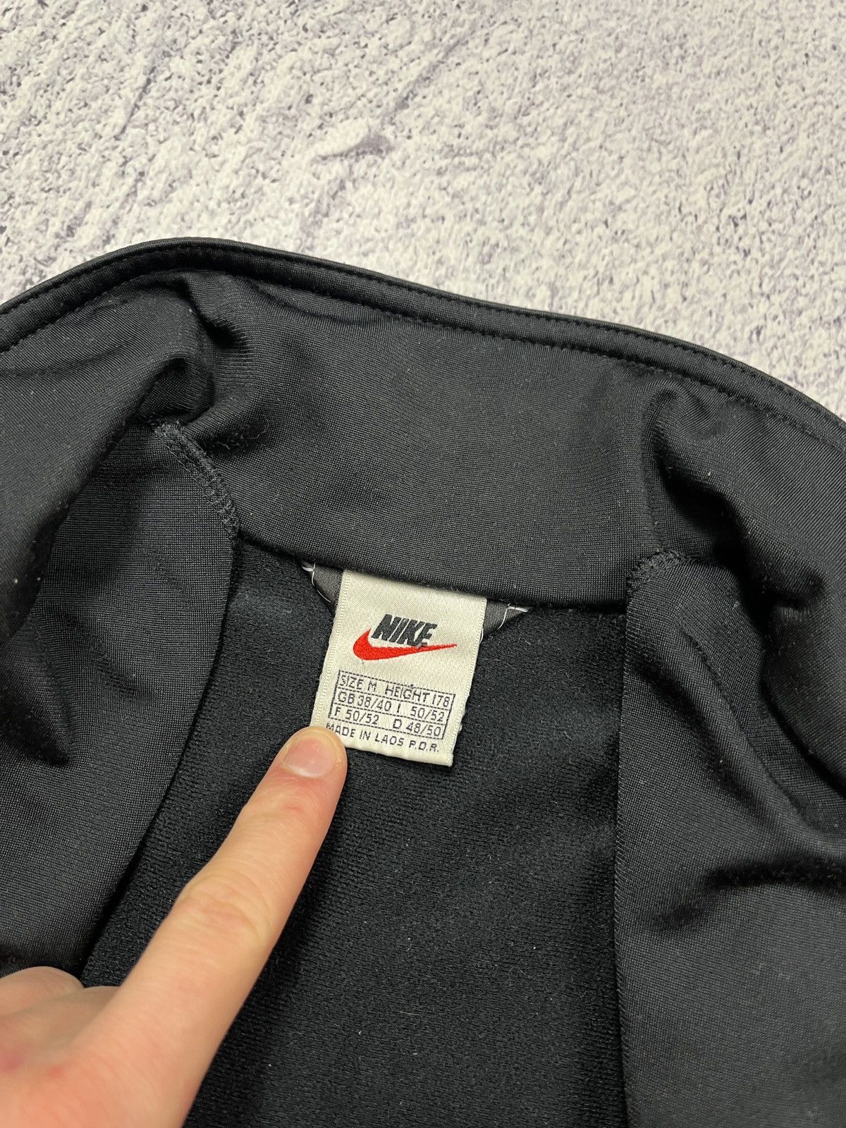 Nike × Vintage Vintage Nike 90s Big Swoosh USA Lampas Track Jacket Rare Y2k Size US M / EU 48-50 / 2 - 11 Thumbnail