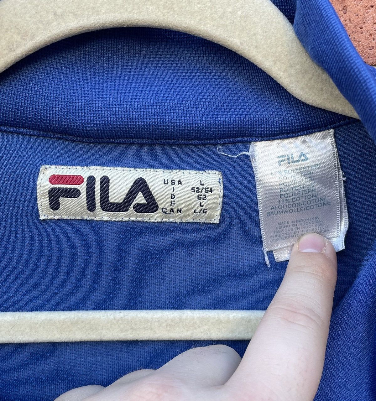 Fila Vintage FILA Blue Striped Val Gardena Italian Ski jacket Size US L / EU 52-54 / 3 - 2 Thumbnail