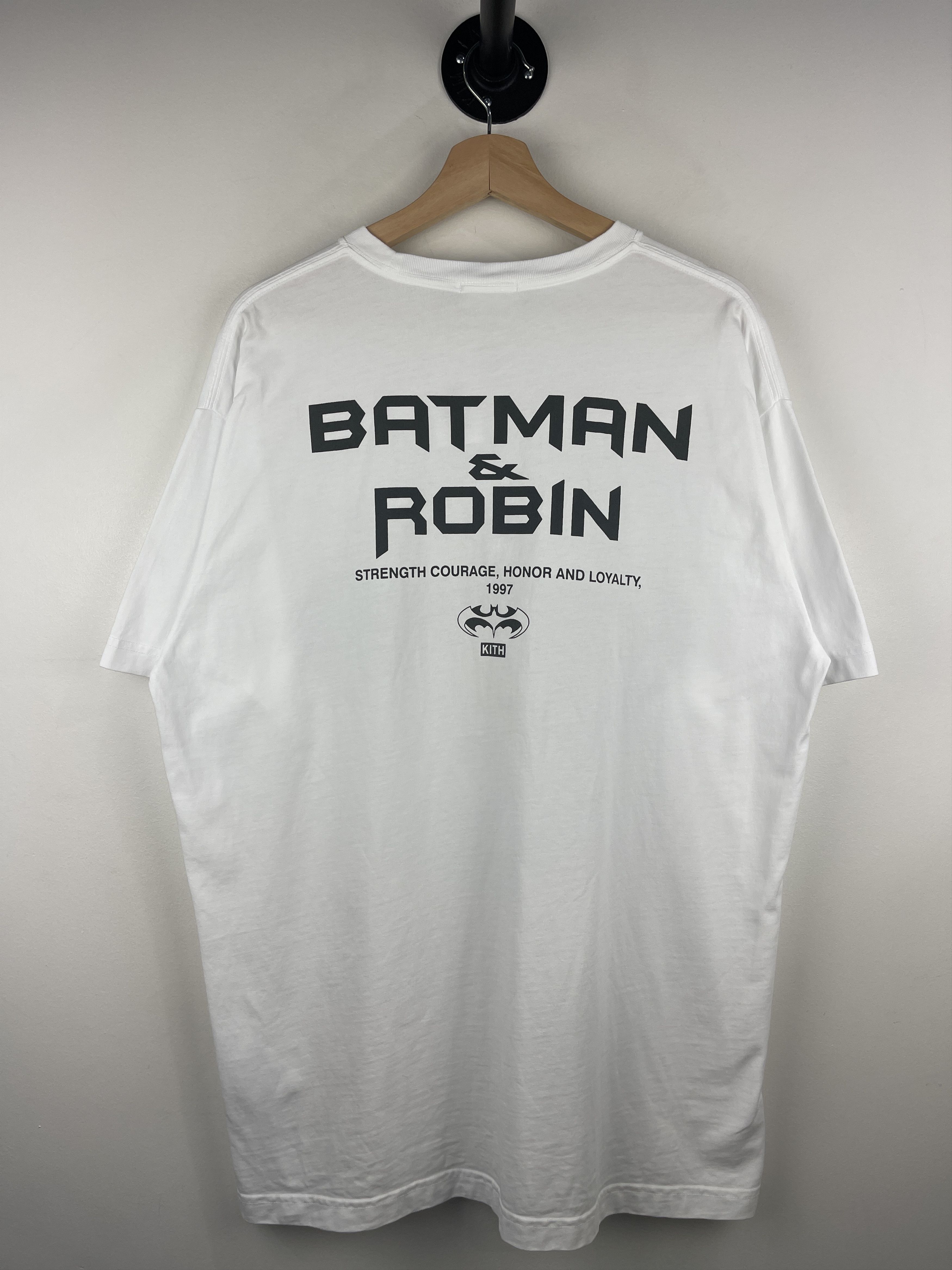 Kith Kith Batman And Robin Logo White Tee Size US L / EU 52-54 / 3 - 2 Thumbnail
