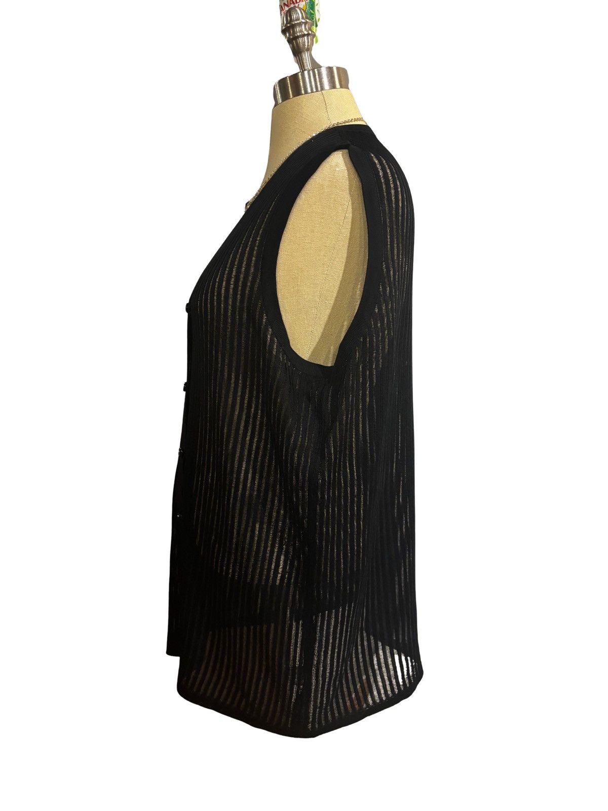 Other Black sheer Vest.wv4428 Size XXL / US 16-18 / IT 52-54 - 6 Thumbnail