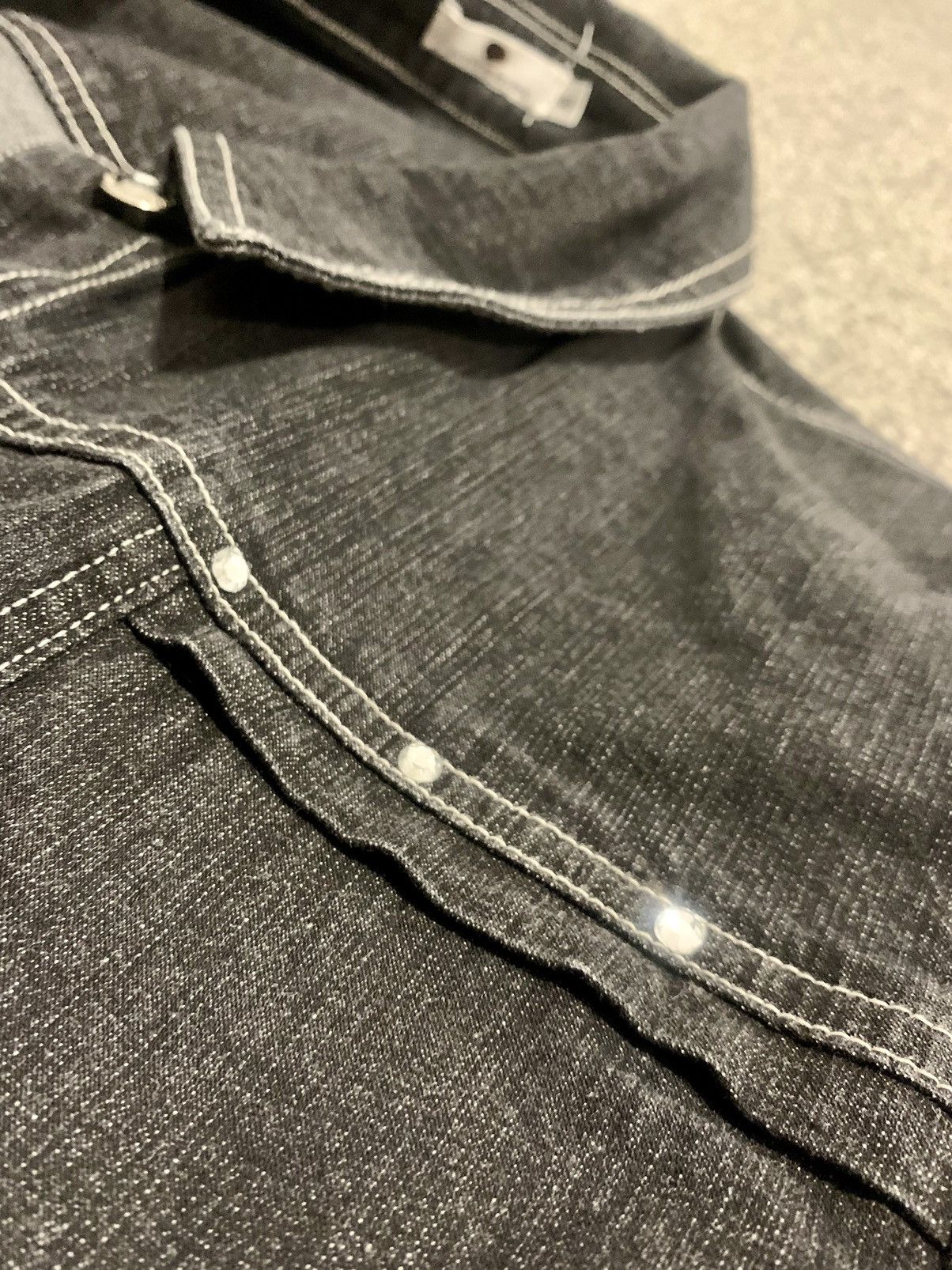 Vintage Vintage Italian Crystal VVS Denim Biker Jacket Size US M / EU 48-50 / 2 - 4 Thumbnail