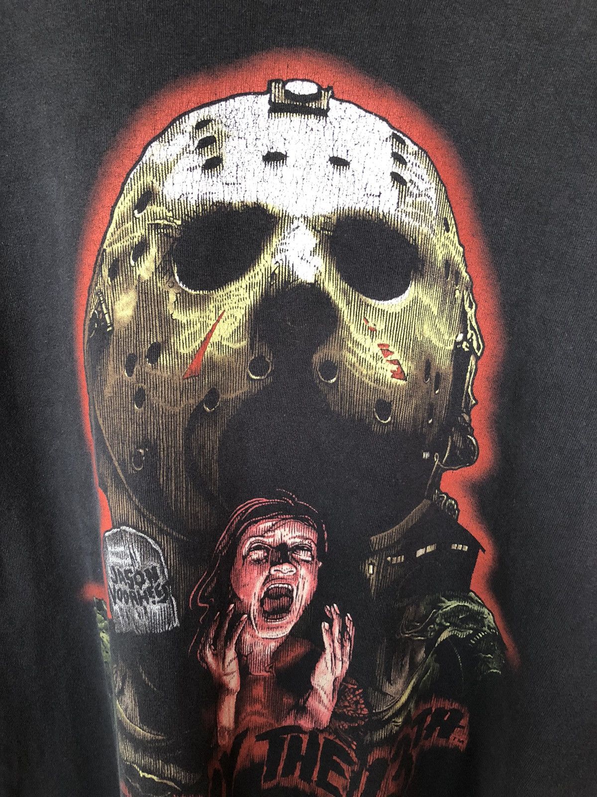 Expert Horror Vintage Friday The 13th Movie Jason Voorhess Long Sleeve Tee Size US XL / EU 56 / 4 - 9 Thumbnail