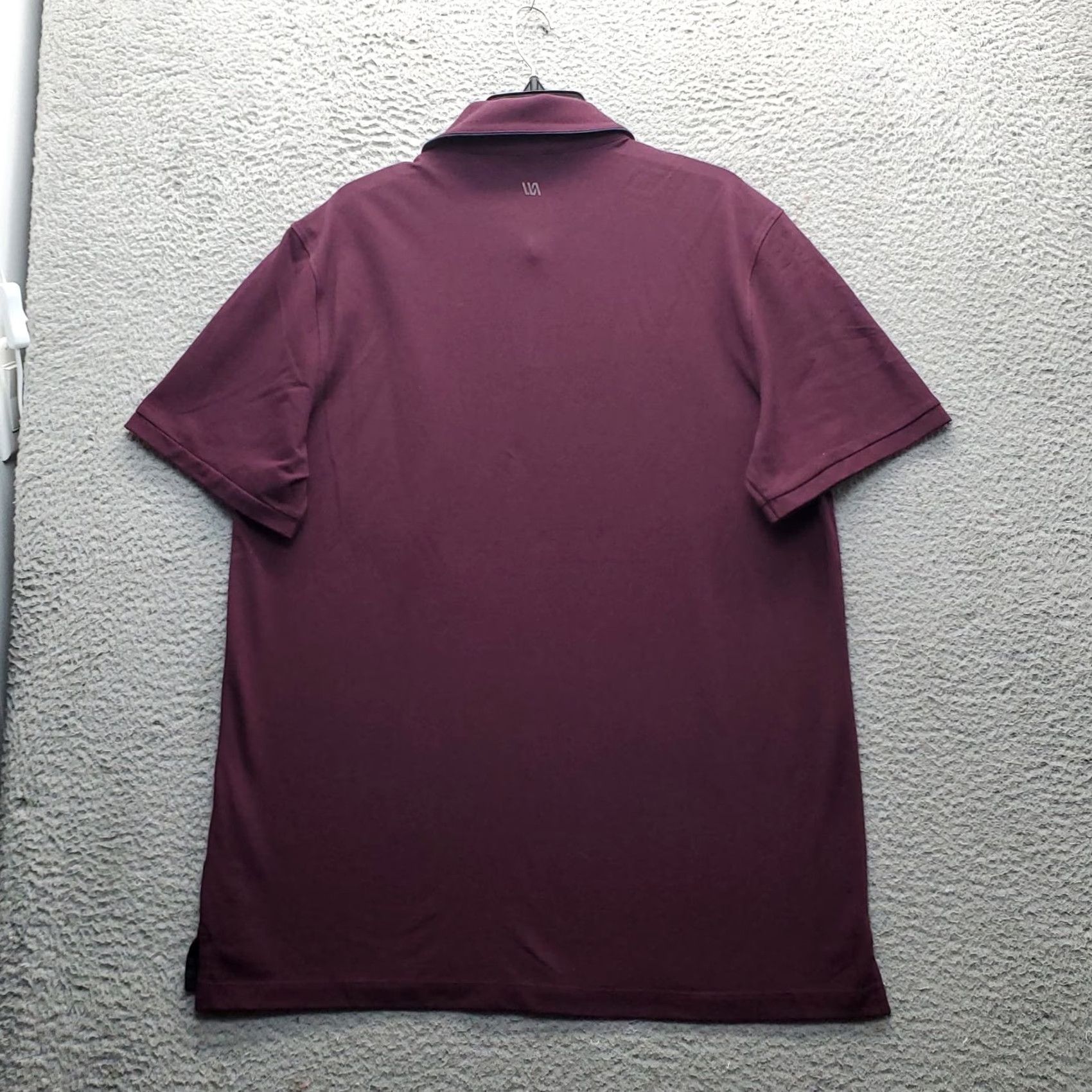 Vintage VRST Piping Club Polo Shirt Mens Large Burgundy Short Sleeve Moisture Wicking Size US L / EU 52-54 / 3 - 2 Thumbnail