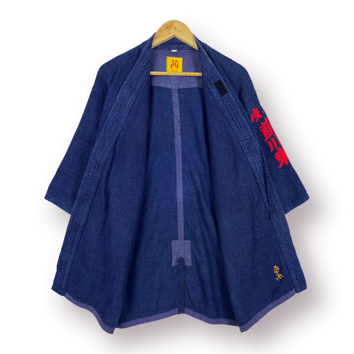 Indigo 🔥 JAPANESE INDIGO BLUE KIMONO TRADITIONAL Size US L / EU 52-54 / 3 - 9 Thumbnail