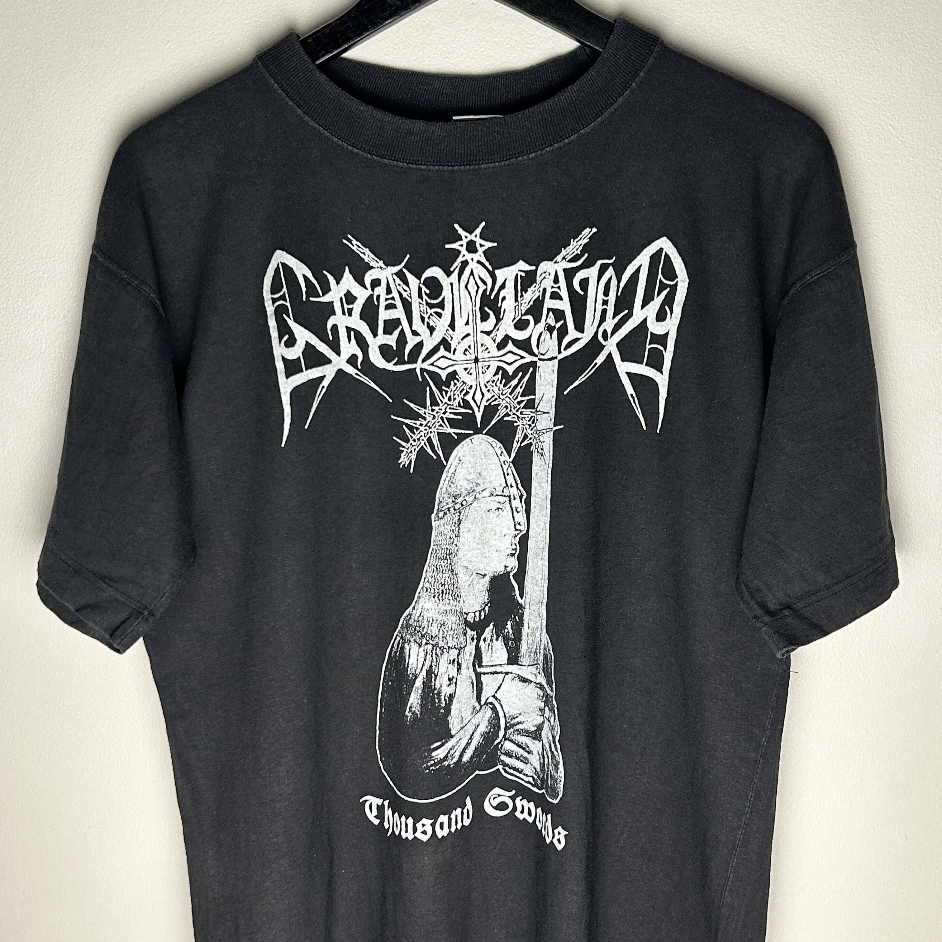 Band Tees Vintage Graveland Thousand Swords 1995 Band T-shirt Size US L / EU 52-54 / 3 - 3 Thumbnail