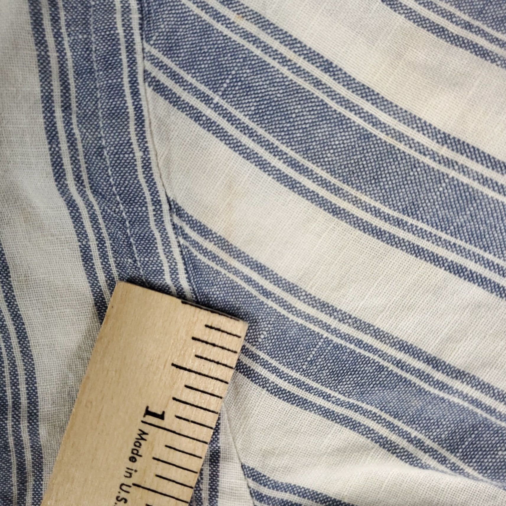 Tommy Hilfiger VINTAGE Tommy Hilfiger Shirt Mens Medium Blue Striped Button-Up Short Sleeve STAINED - Cotton, Classic, Preppy, TH Logo, 90s Era Mens Shirt Size US M / EU 48-50 / 2 - 5 Thumbnail