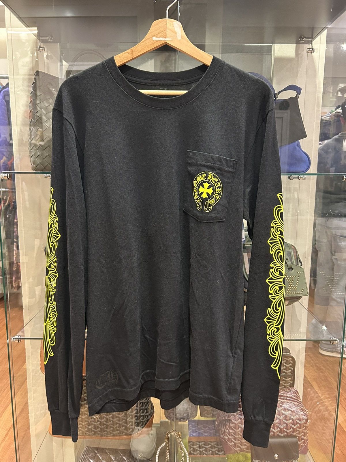 Chrome Hearts Chrome Hearts Floral Horseshoe Baseball Top | Grailed