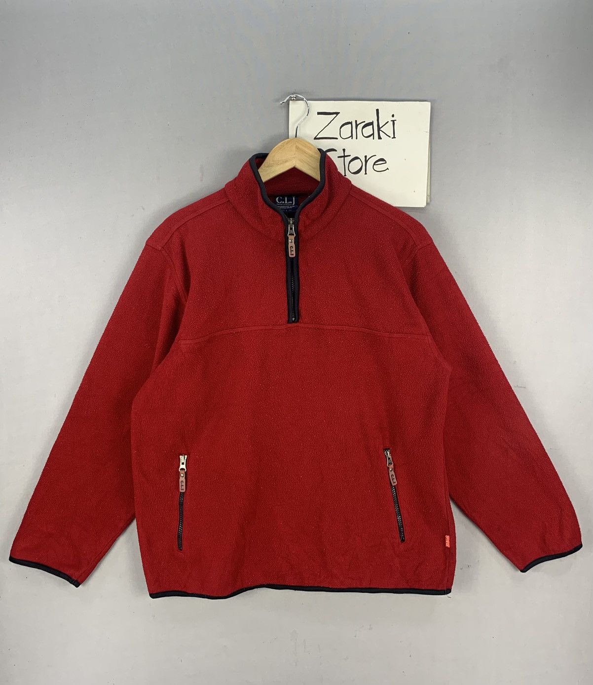 Japanese Brand Vintage Casual Land Japan Half Zipper Fleece Jacket Size US L / EU 52-54 / 3 - 1 Thumbnail