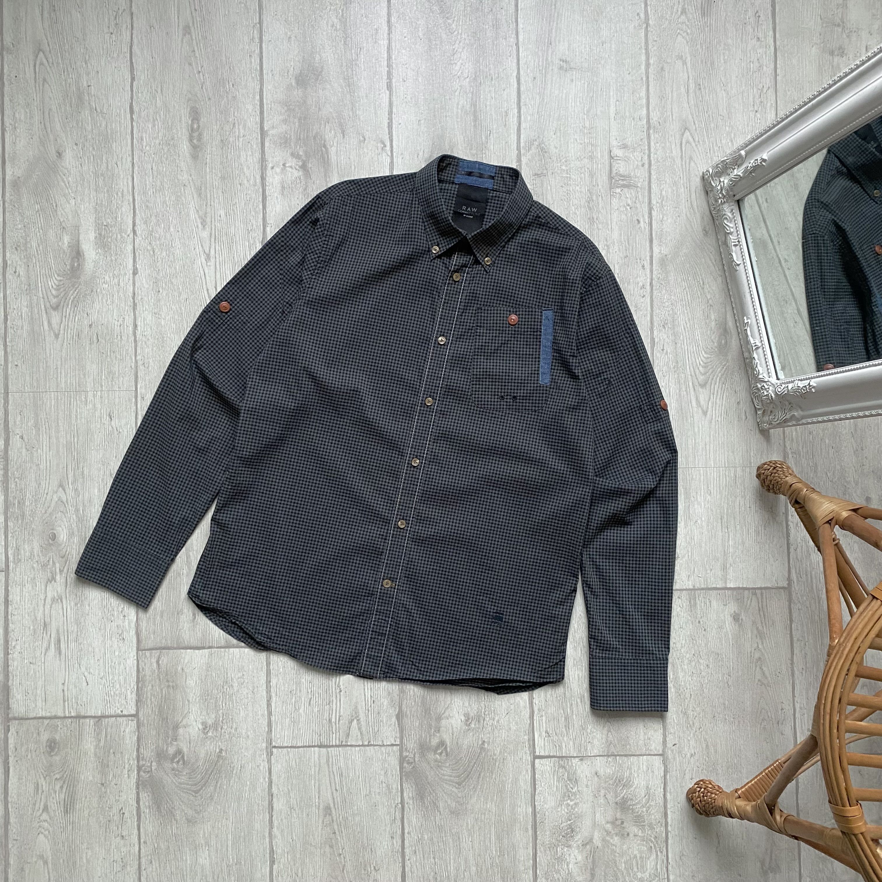 G-Star ⚙️ G Star Raw Flannel shirt Button Up Long Sleeve Size US L / EU 52-54 / 3 - 2 Thumbnail