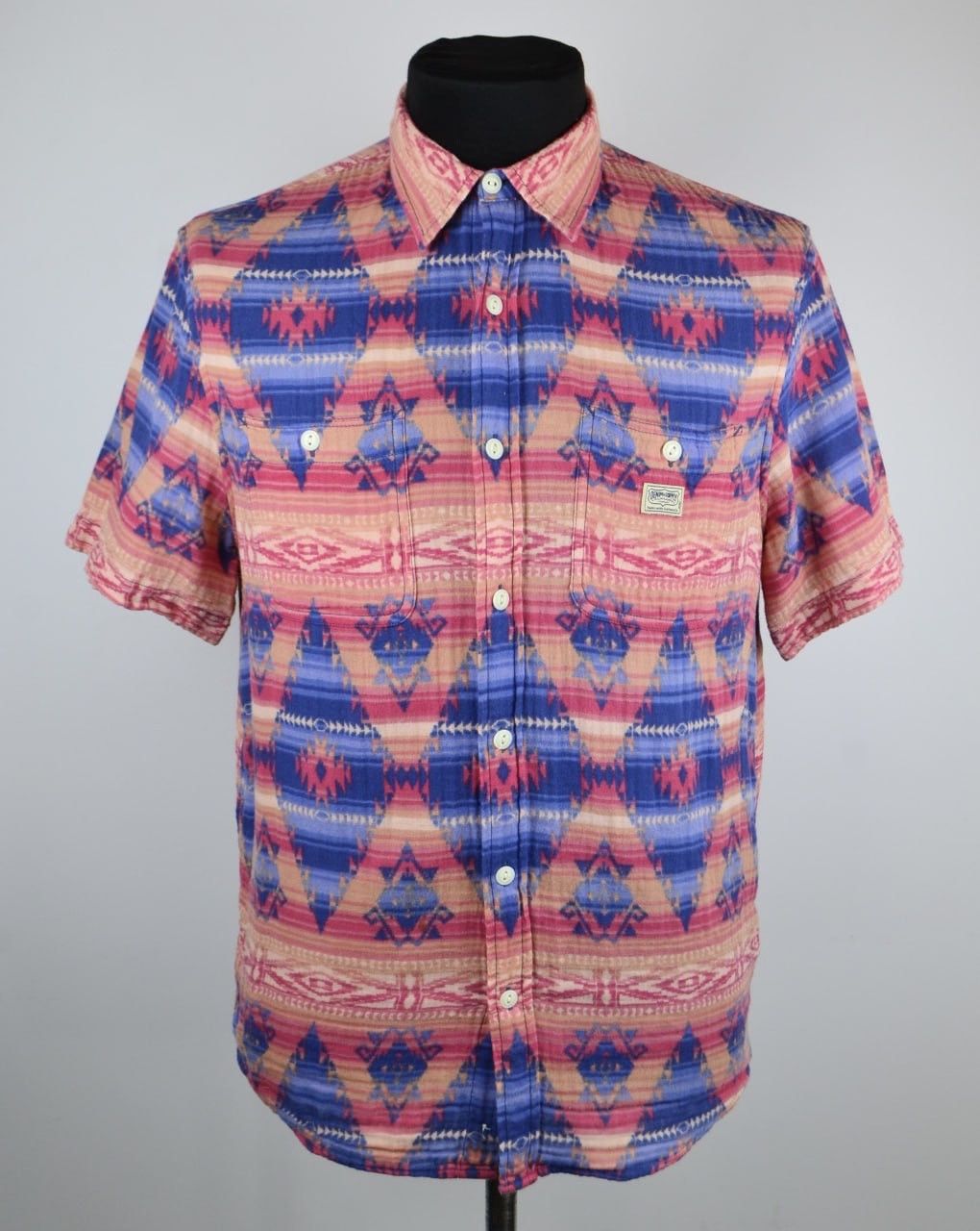 Denim & Supply Ralph Lauren DENIM & SUPPLY RALPH LAUREN Aztec Shirt Size L Short Sleeve Size US L / EU 52-54 / 3 - 1 Thumbnail