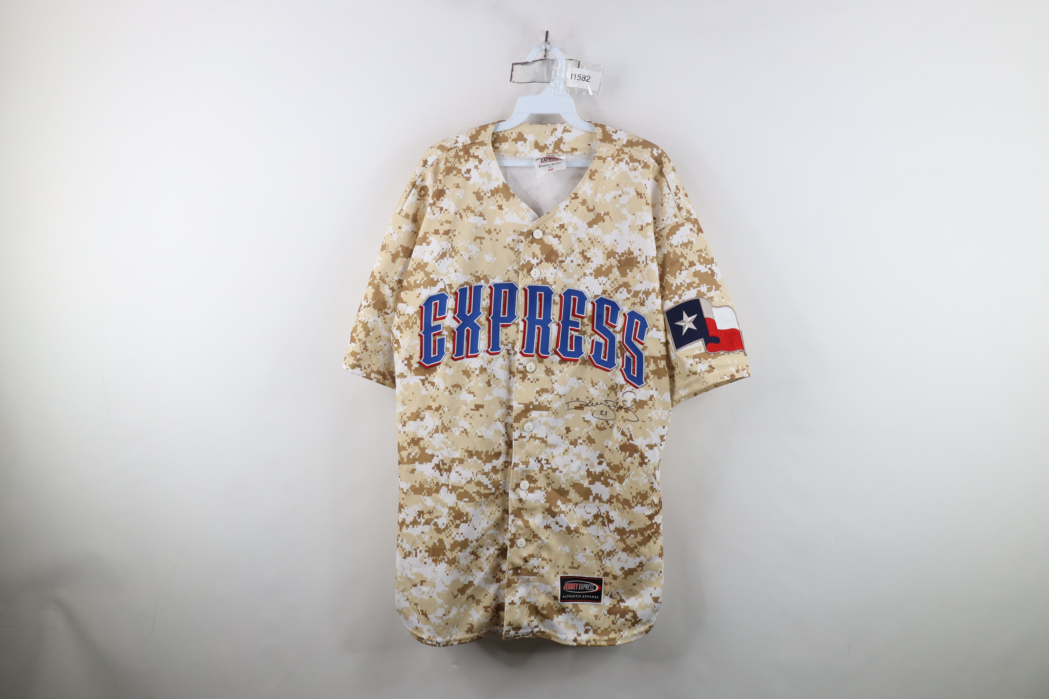 Vintage Autographed Round Rock Express Minor League Baseball Jersey Size US XXL / EU 58 / 5 - 1 Thumbnail