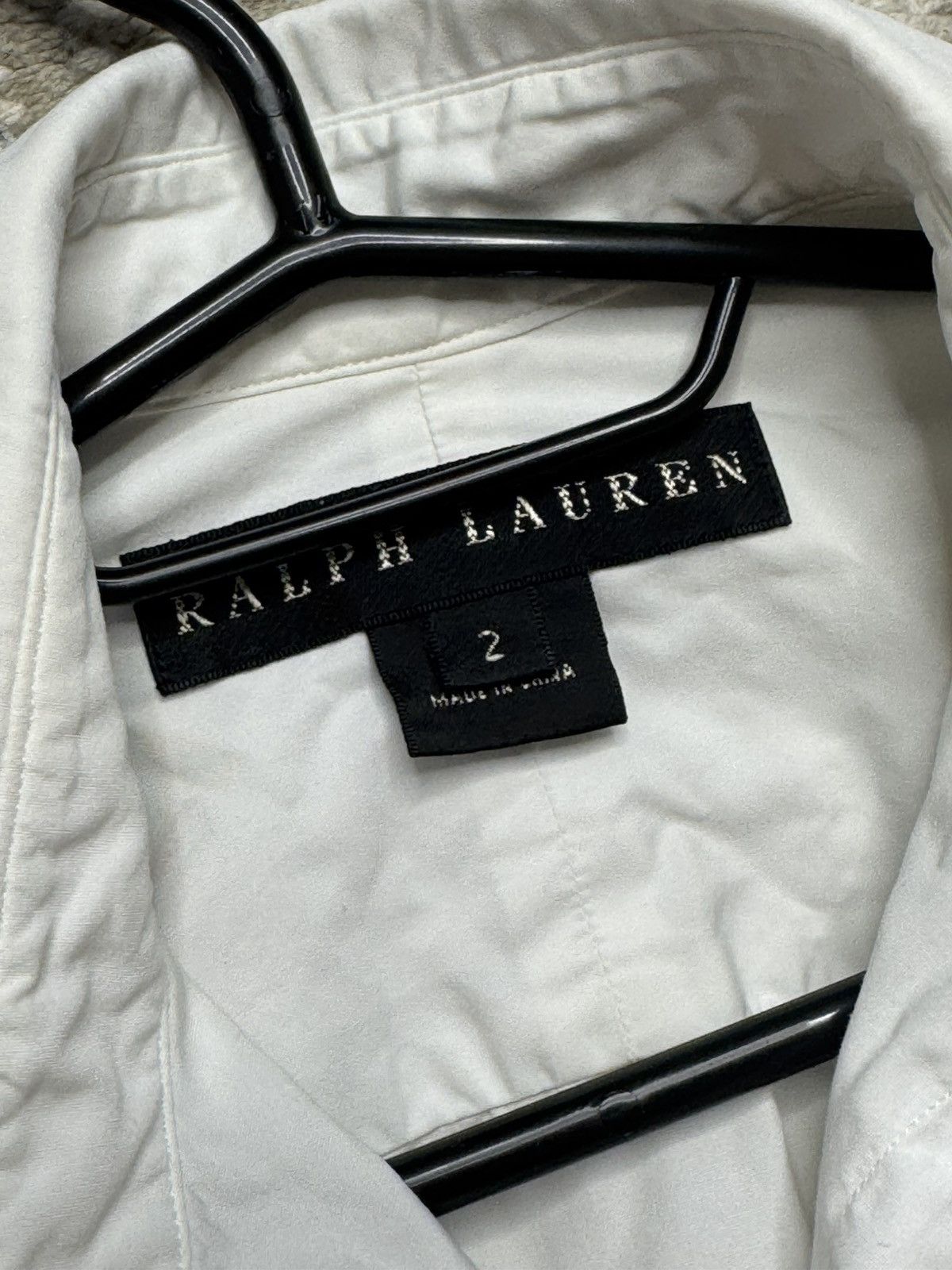 Vintage Ralph Lauren Black Label Luxury White Shirt size 2 Size XS / US 0-2 / IT 36-38 - 5 Thumbnail