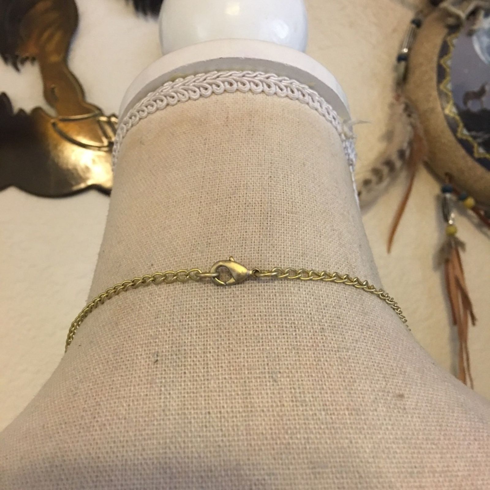 Jewelry Tiered gold tone faux French coin necklace Size ONE SIZE - 4 Thumbnail
